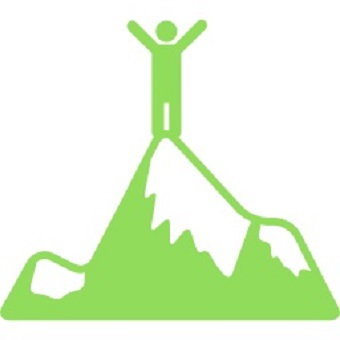 person-standing-on-top-of-a-mountain icon